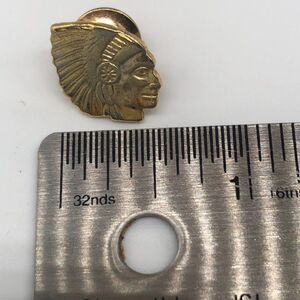 Chief Native American Indian AVON Tie Tac Stainless Steel